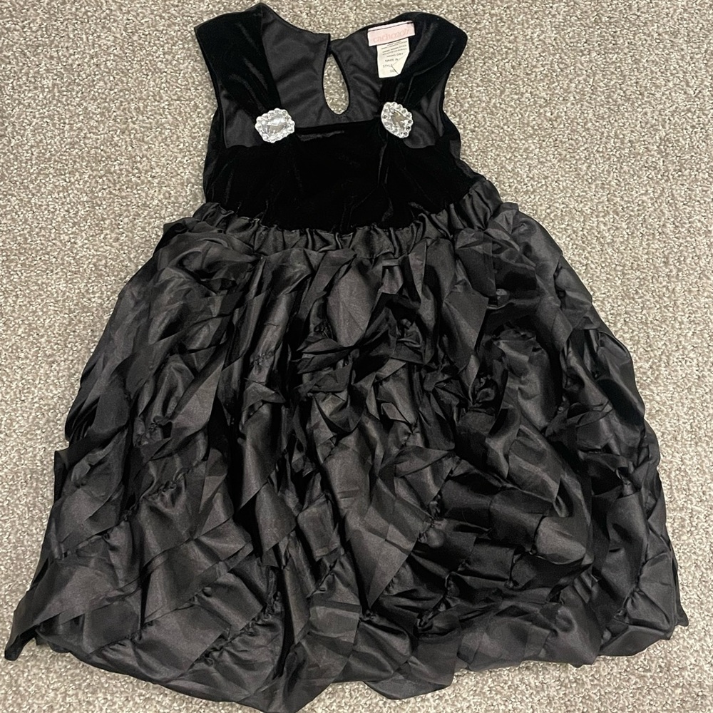 Cachcach black formal dress | velvet | 3T